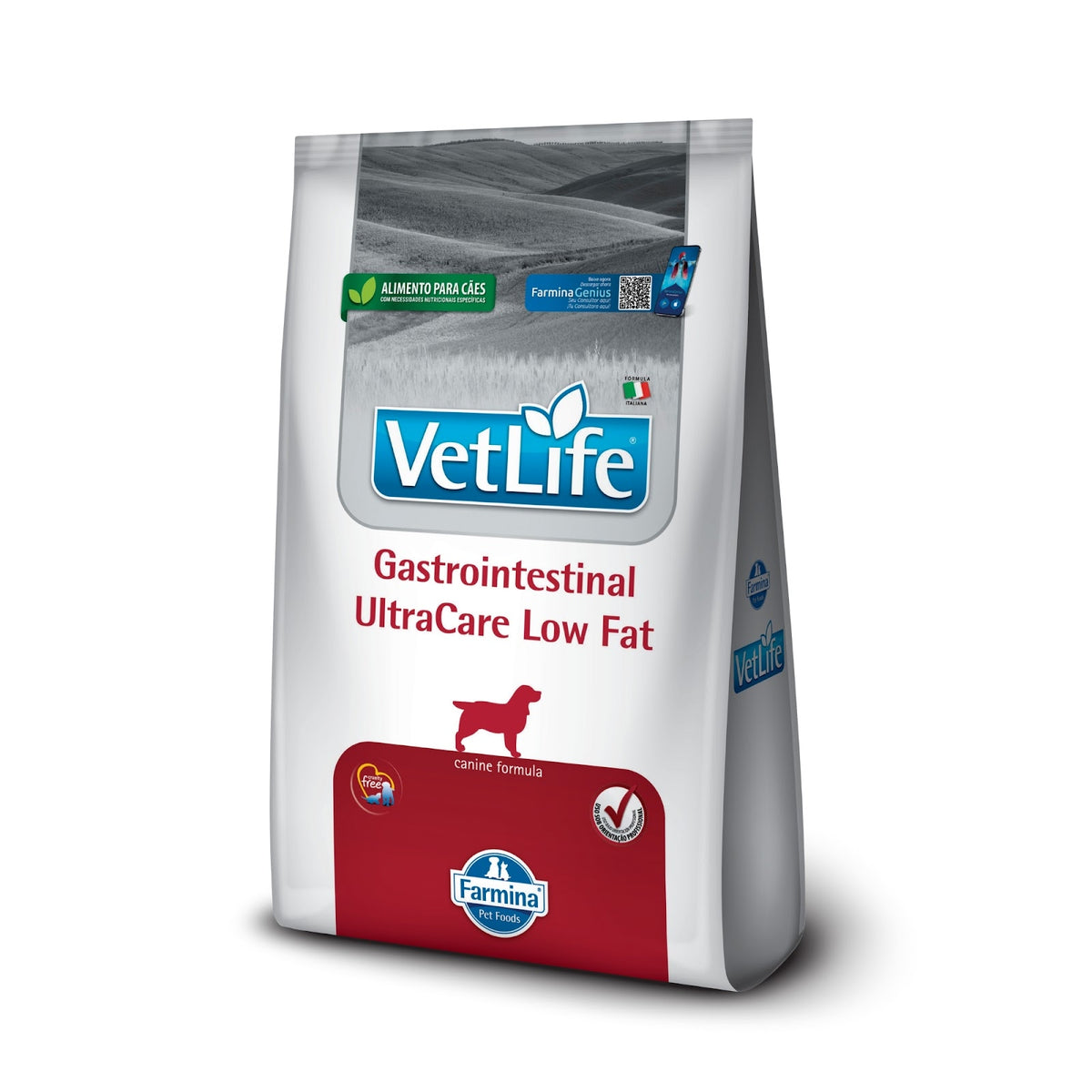 Vet Life Gastrointestinal UltraCare Low Fat para Cães Adultos de Todas as Raças 10,1kg